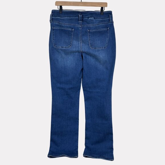 NYDJ Marilyn Straight Lift Tuck Technology Jeans Womens 10 Blue Medium Wash - Picture 2 of 11